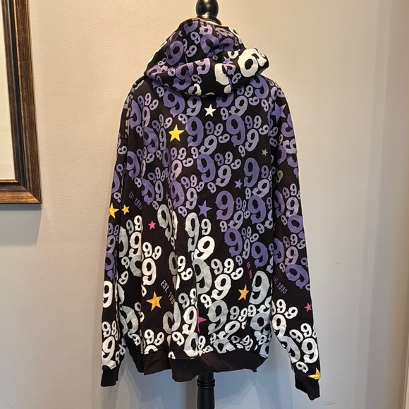 Gino Green global rare vintage hoodie Jacket full of 9’s EUC 5X - Picture 6 of 15